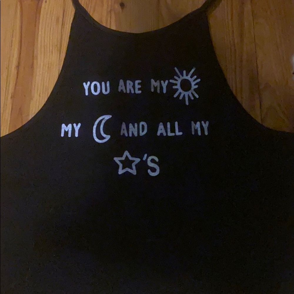 Star and moon halter top - hippie - bohemian - Picture 2 of 4